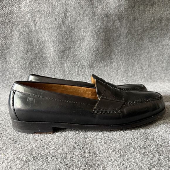 Cole Haan Men’s Black Leather Penny Loafer Slip-On Dress Shoes 03503 14D main image 10